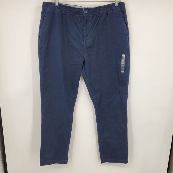 NWT Tommy Hilfiger TH Flex Navy Blue Men's Tapered Chino Style Pants Size XXL - Picture 1 of 10